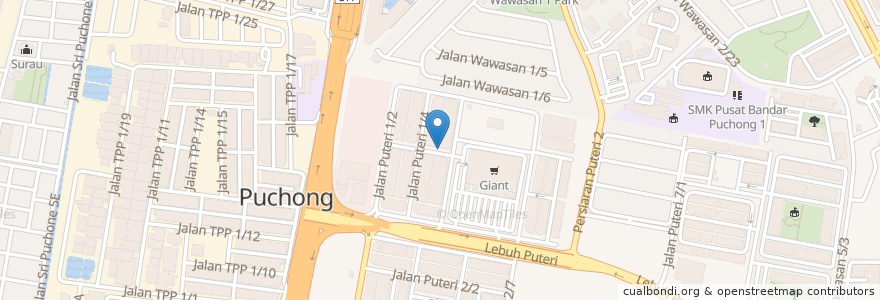 Mapa de ubicacion de Dim Sum en Malaysia, Selangor, Majlis Bandaraya Subang Jaya.