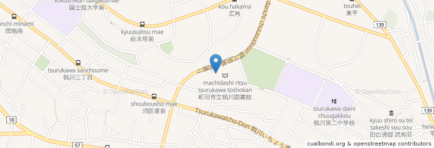 Mapa de ubicacion de 浅野屋 en 일본, 도쿄도, 町田市.