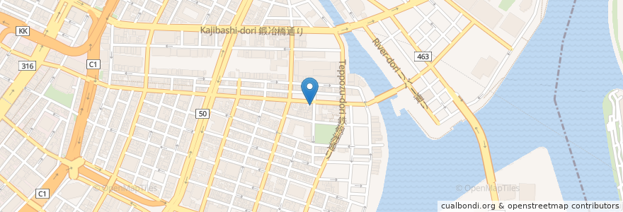 Mapa de ubicacion de しずる en 日本, 东京都/東京都, 中央区.