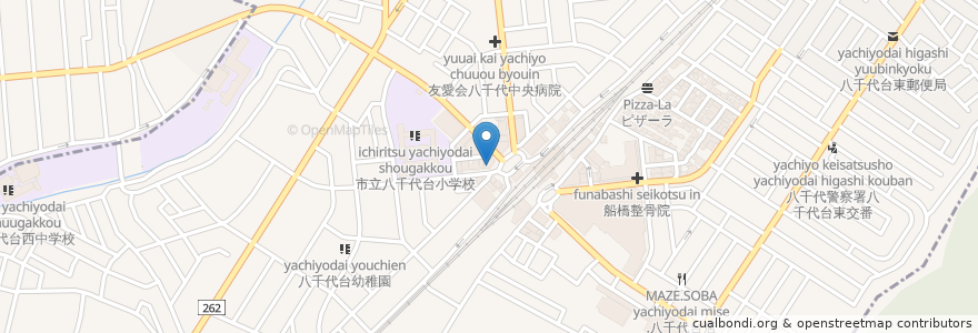 Mapa de ubicacion de 東進ハイスクール en 日本, 千葉県, 八千代市, 花見川区.