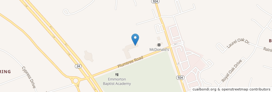 Mapa de ubicacion de Potomac Physicians en United States, Maryland, Harford County, Bel Air South.