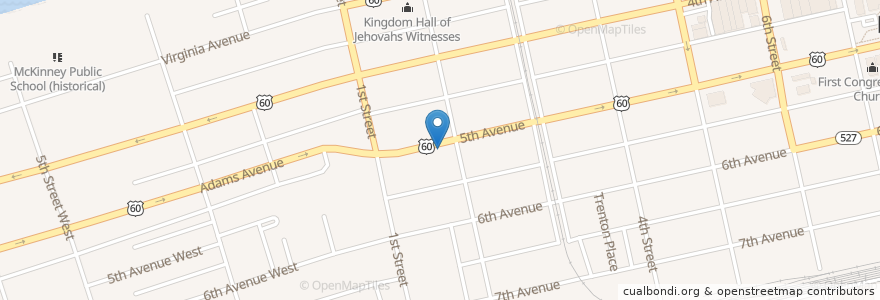 Mapa de ubicacion de United Association Plumbers & Pipefitters en 미국, 웨스트버지니아, Huntington, Cabell County.