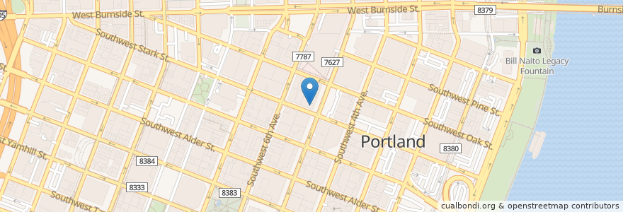 Mapa de ubicacion de OnPoint en Stati Uniti D'America, Oregon, Portland, Multnomah County.