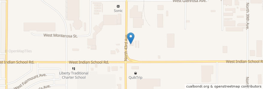 Mapa de ubicacion de Arco en United States, Arizona, Maricopa County, Phoenix.
