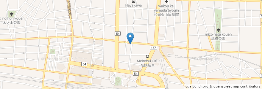 Mapa de ubicacion de High Ball Stand en 日本, 岐阜県, 岐阜市.