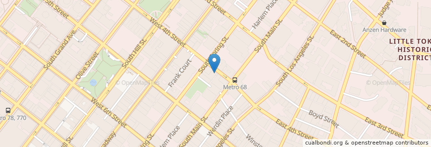 Mapa de ubicacion de Orsa & Winston en United States, California, Los Angeles County, Los Angeles.