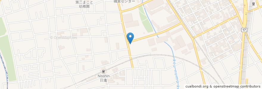 Mapa de ubicacion de 大宮日進さくらんぼ保育園 en 일본, 사이타마현, さいたま市, 北区.