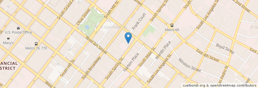 Mapa de ubicacion de Hock + Hoof en United States, California, Los Angeles County, Los Angeles.