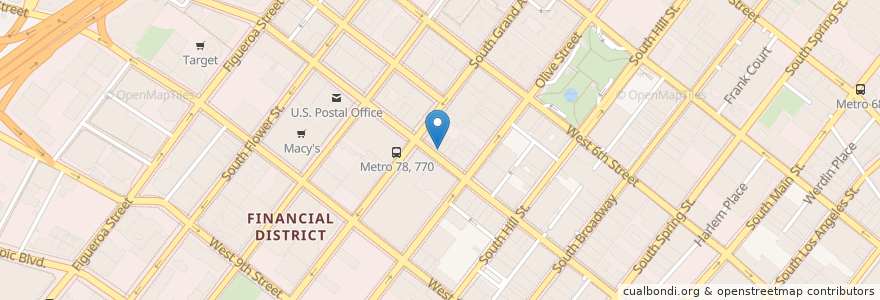 Mapa de ubicacion de Little Sister en Stati Uniti D'America, California, Los Angeles County, Los Angeles.
