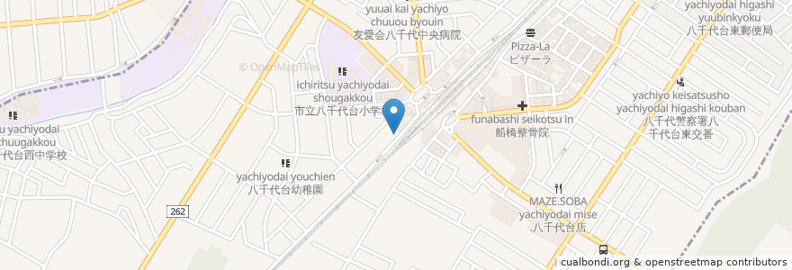 Mapa de ubicacion de ひろちん en 日本, 千葉県, 八千代市, 花見川区.
