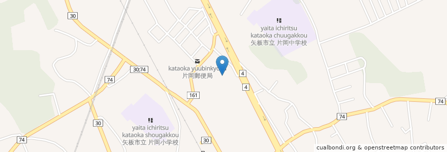 Mapa de ubicacion de 片岡コミュニティーセンター en 일본, 도치기현, 矢板市.
