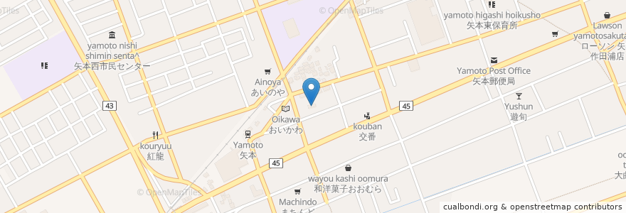 Mapa de ubicacion de 上町地区集会所 en Japon, Préfecture De Miyagi, 東松島市.