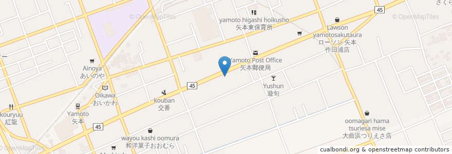 Mapa de ubicacion de ふれ愛情報プラザ en 日本, 宮城県, 東松島市.