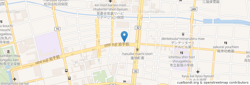 Mapa de ubicacion de Funky Time(アイカフェ) en Japón, Prefectura De Kōchi, 高知市.