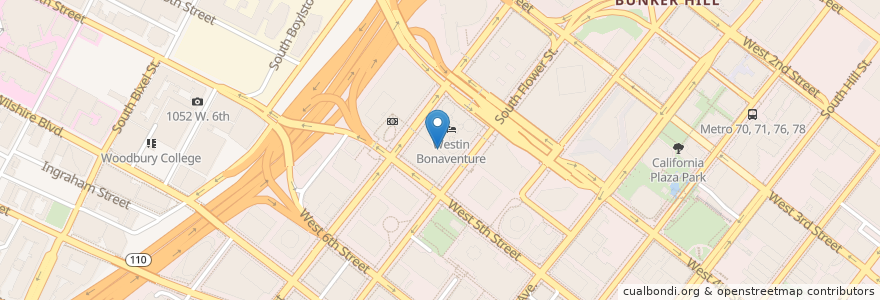 Mapa de ubicacion de Bonaventure Brewing Company en États-Unis D'Amérique, Californie, Los Angeles County, Los Angeles.