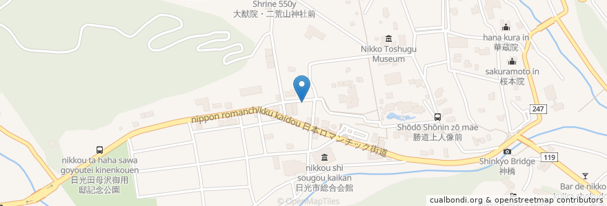Mapa de ubicacion de Key Coffee en Япония, Тотиги, 日光市.