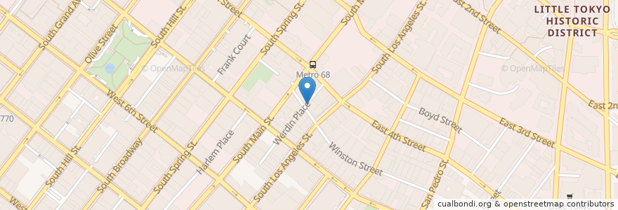 Mapa de ubicacion de The Lash en Соединённые Штаты Америки, Калифорния, Los Angeles County, Лос-Анджелес.
