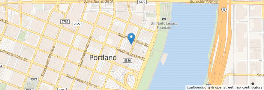 Mapa de ubicacion de Impossible Box Arts en Vereinigte Staaten Von Amerika, Oregon, Portland, Multnomah County.