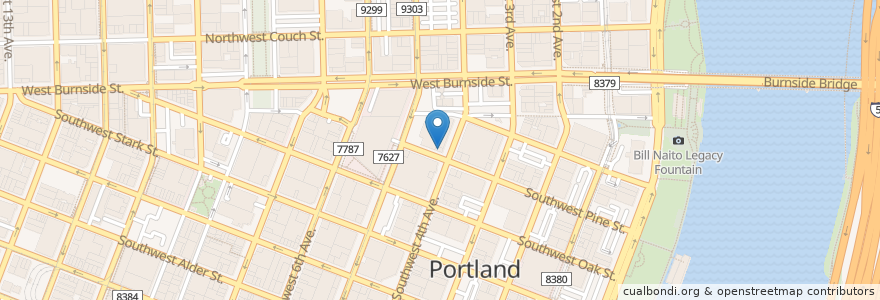 Mapa de ubicacion de Enterprise en Amerika Syarikat, Oregon, Portland, Multnomah County.
