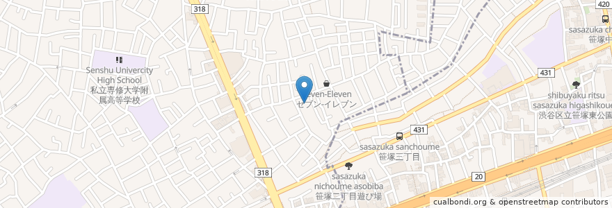 Mapa de ubicacion de 初音湯(廃業) en 日本, 东京都/東京都, 杉並区.