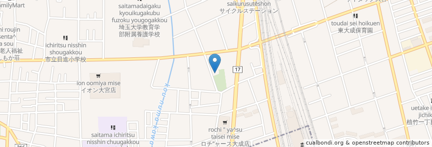 Mapa de ubicacion de 大成町四丁目自治会館 en Japon, Préfecture De Saitama, さいたま市, 北区.