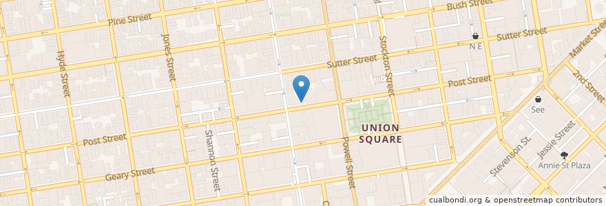 Mapa de ubicacion de Cafe La Taza en 美利坚合众国/美利堅合眾國, 加利福尼亚州/加利福尼亞州, 旧金山市县/三藩市市縣/舊金山市郡, 旧金山.
