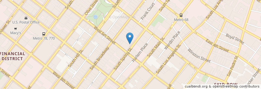 Mapa de ubicacion de Clayton's Public House en アメリカ合衆国, カリフォルニア州, Los Angeles County, ロサンゼルス.
