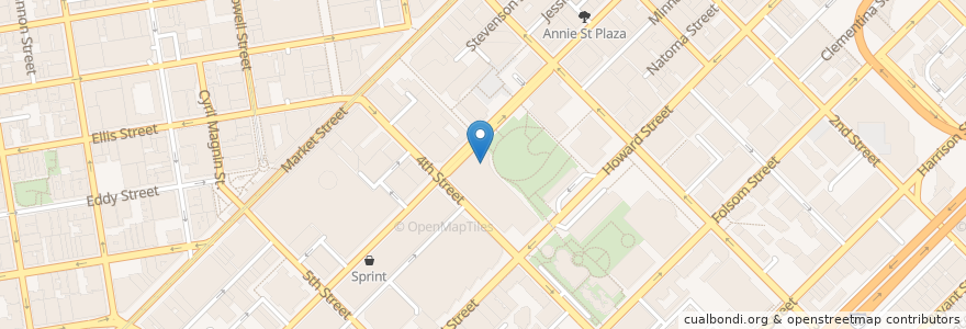 Mapa de ubicacion de Cafe X en United States, California, San Francisco, San Francisco.
