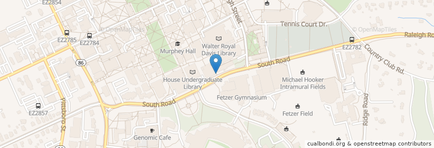 Mapa de ubicacion de Student Stores en Verenigde Staten, North Carolina, Orange County, Chapel Hill.