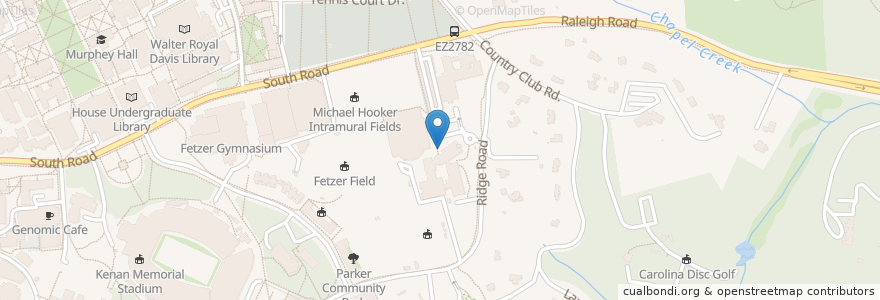Mapa de ubicacion de Law School en Estados Unidos Da América, Carolina Do Norte, Orange County, Chapel Hill.