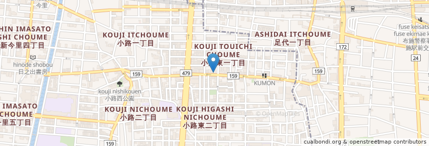 Mapa de ubicacion de いろは介護センター en Japan, Präfektur Osaka, 大阪市, 生野区.
