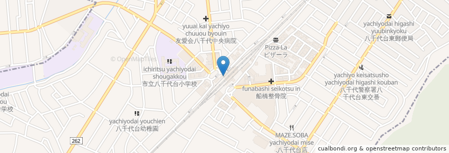 Mapa de ubicacion de ヴィ・ド・フランス en Japonya, 千葉県, 八千代市, 花見川区.