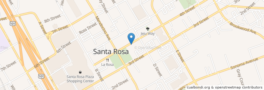 Mapa de ubicacion de MAC'S en United States, California, Sonoma County, Santa Rosa.