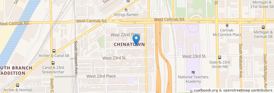 Mapa de ubicacion de Saint Therese Chinese Mission en Vereinigte Staaten Von Amerika, Illinois, Chicago.