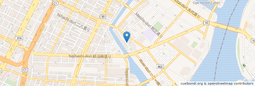 Mapa de ubicacion de Brasserie Iizumi en 日本, 東京都, 中央区.