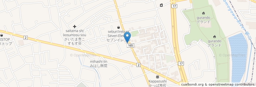 Mapa de ubicacion de あつみ薬局三橋店 en 日本, 埼玉県, さいたま市, 西区.