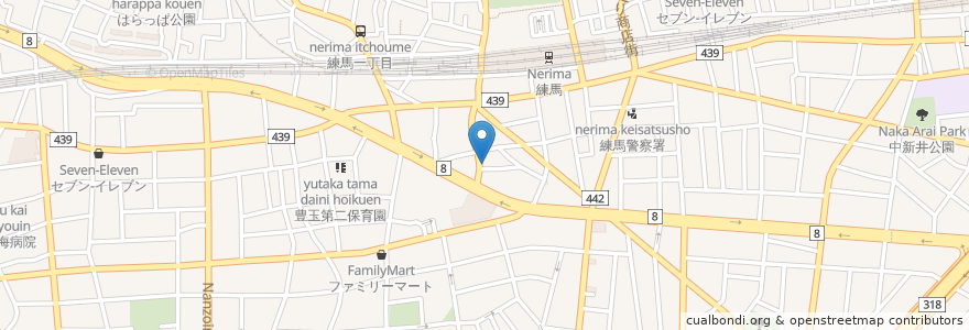Mapa de ubicacion de Kerala Bhavan en اليابان, 東京都, 練馬区.