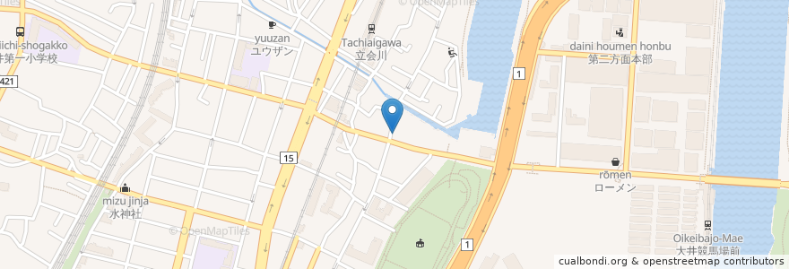 Mapa de ubicacion de すき家 en Japan, 東京都, 品川区.