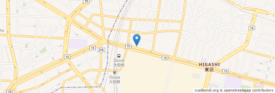 Mapa de ubicacion de シンガポール屋台料理 マーライオン en Japan, 愛知県, Nagoya, 東区.