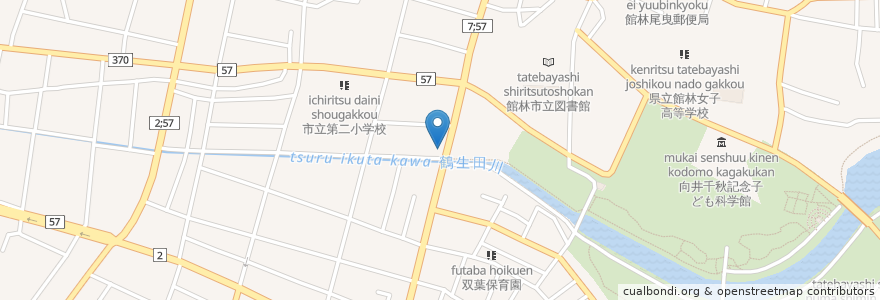 Mapa de ubicacion de 酒処 かっぱ en Japon, Préfecture De Gunma, 館林市.