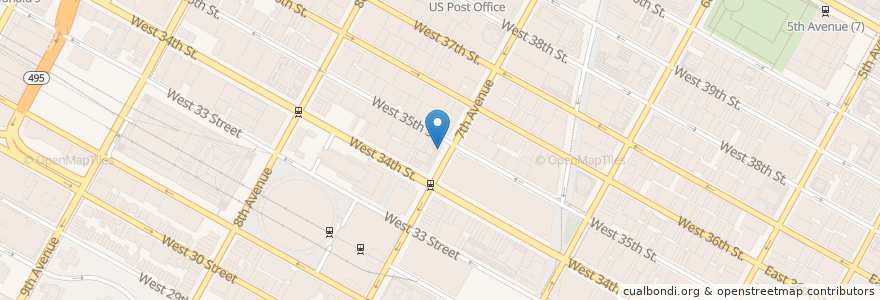 Mapa de ubicacion de Al's Delicatessen en Соединённые Штаты Америки, Нью-Йорк, Нью-Йорк, Округ Нью-Йорк, Манхэттен, Manhattan Community Board 5, Manhattan Community Board 4.
