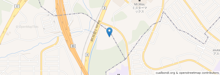 Mapa de ubicacion de 筑紫野温泉;アマンディ en ژاپن, 福岡県, 筑紫野市.