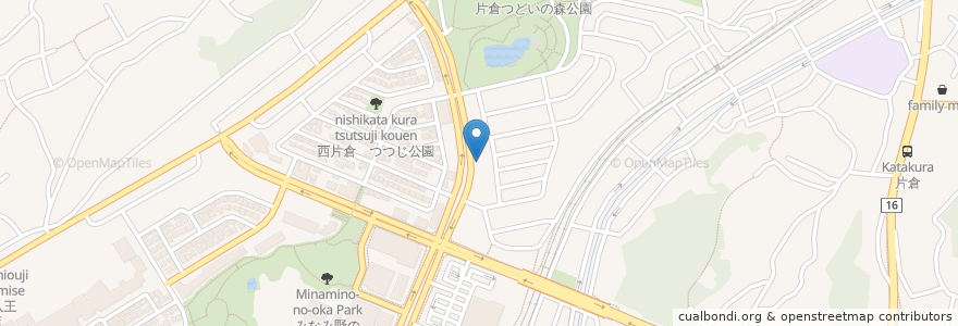 Mapa de ubicacion de cafe＆school　en en Jepun, 東京都, 八王子市.