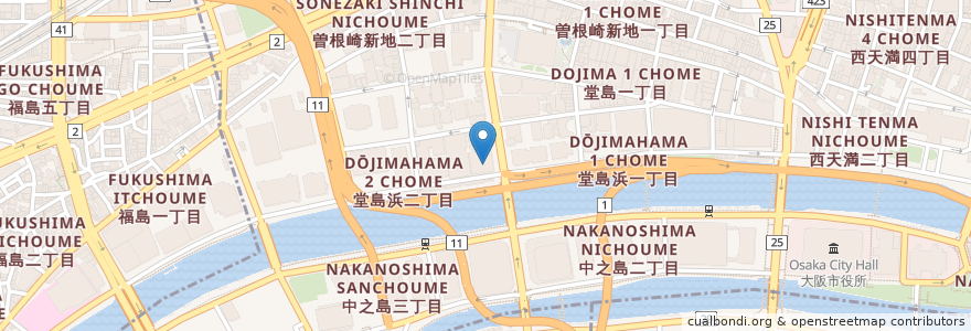 Mapa de ubicacion de Suntory Roof Top Beer Garden en Japão, 大阪府, 大阪市, 北区.
