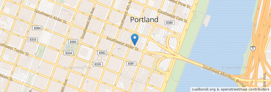 Mapa de ubicacion de Back to Life en Amerika Birleşik Devletleri, Oregon, Portland, Multnomah County.