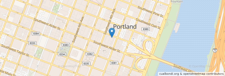 Mapa de ubicacion de Blueplate en ایالات متحده آمریکا, اورگن, Portland, Multnomah County.
