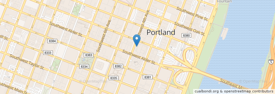 Mapa de ubicacion de Rovente Pizzeria en United States, Oregon, Portland, Multnomah County.