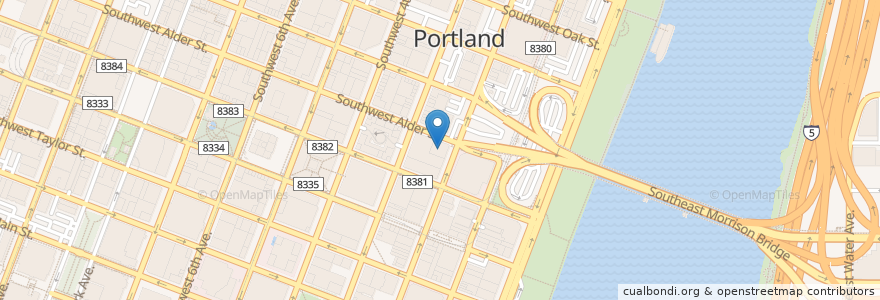 Mapa de ubicacion de Moda Tower Child Development Center en United States, Oregon, Portland, Multnomah County.