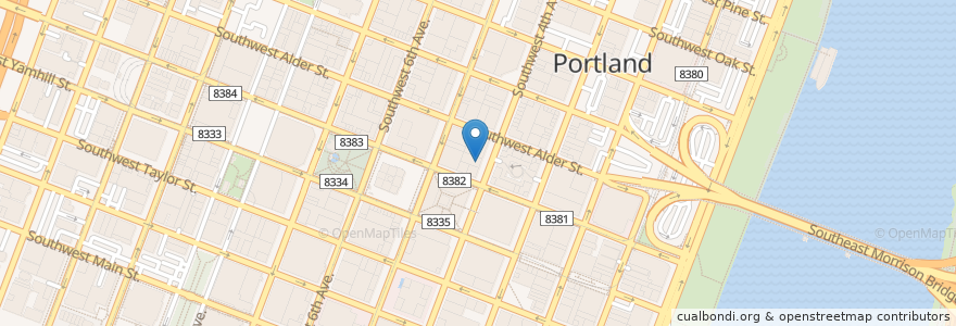 Mapa de ubicacion de Joy Poke en Amerika Birleşik Devletleri, Oregon, Portland, Multnomah County.