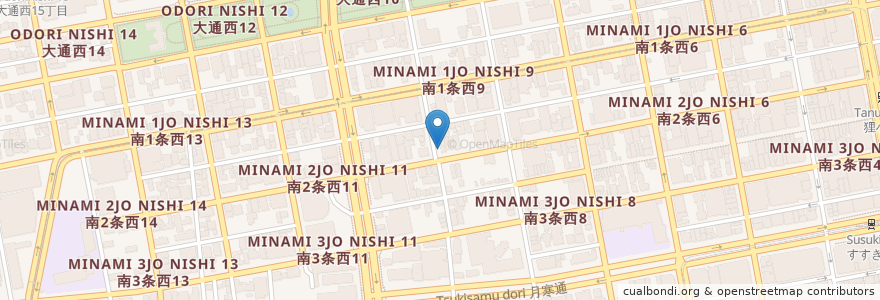 Mapa de ubicacion de PULU2 en 日本, 北海道, 石狩振興局, 札幌市, 中央区.